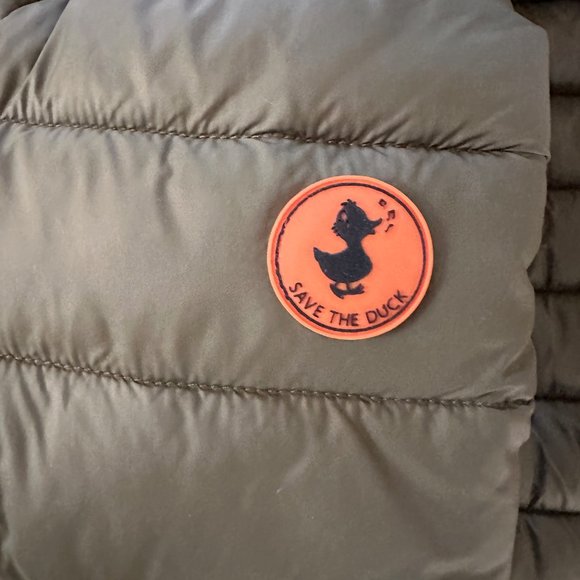 Save the Duck Lightweight Puffer Size 2M Olive Green - Excellent Condition! - Picture 8 of 8
